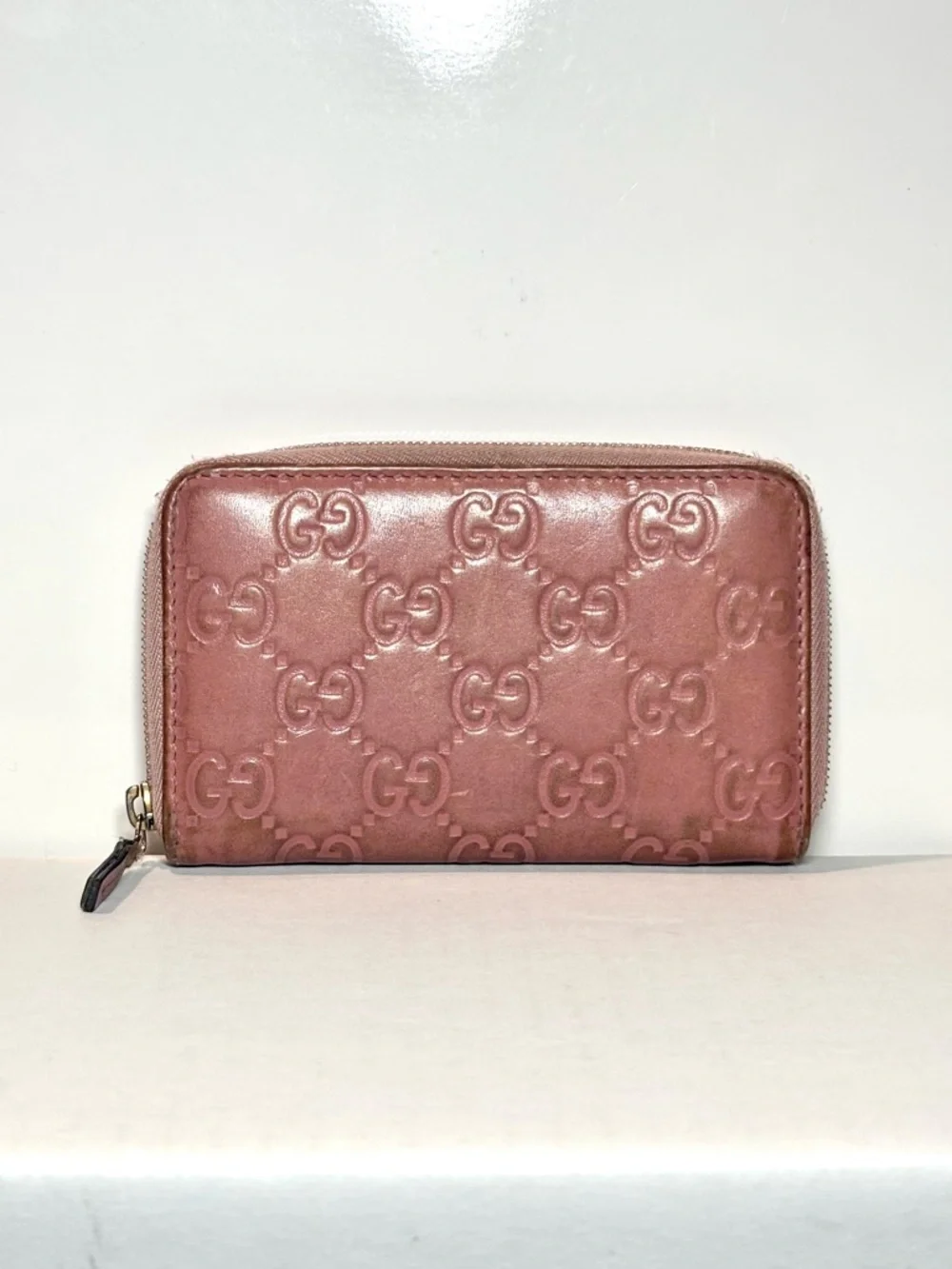 Gucci Microguccissima Pink Leather Zippy Coin Purse Wallet - Made in Italy - Picture 2 of 10